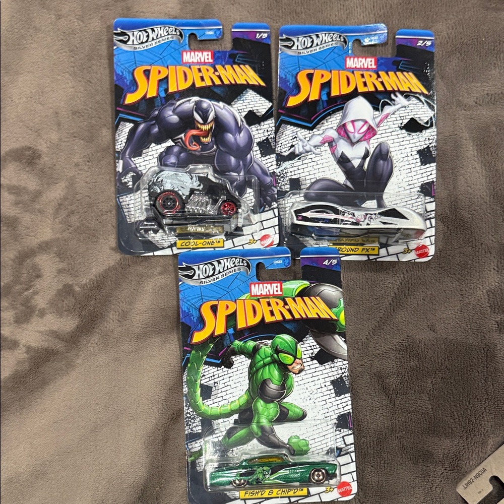 Hot Wheels Marvel Spider-Man Vehicle Trio